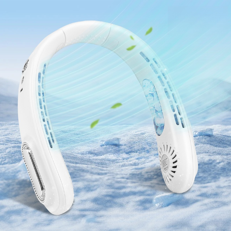 [Wearable Air Conditioner] Cooling Neck Fan —Instant 5C Cooling | 50% Off Today 🌬️ Whisper Quiet Tech🍃