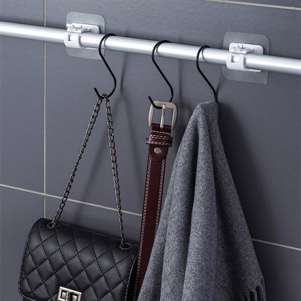 🔥Nail-Free Adjustable Curtain Rod Hooks