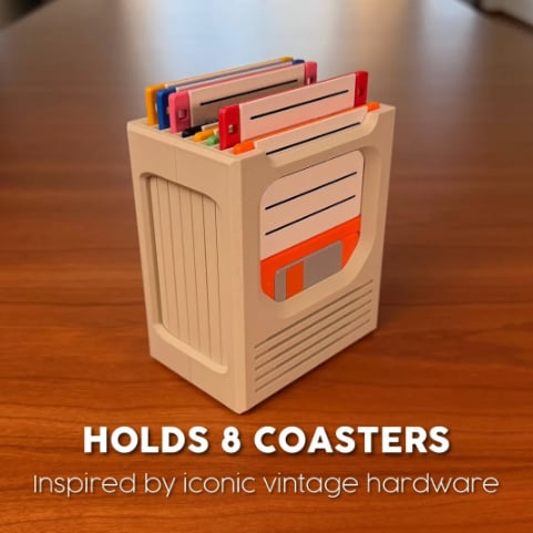 The Retro-Tech Coaster Holder