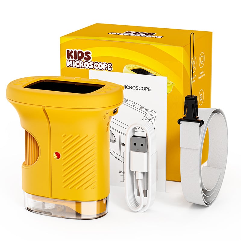 New Upgraded Kids Explorer 2-in-1 Handheld Digital Microscope