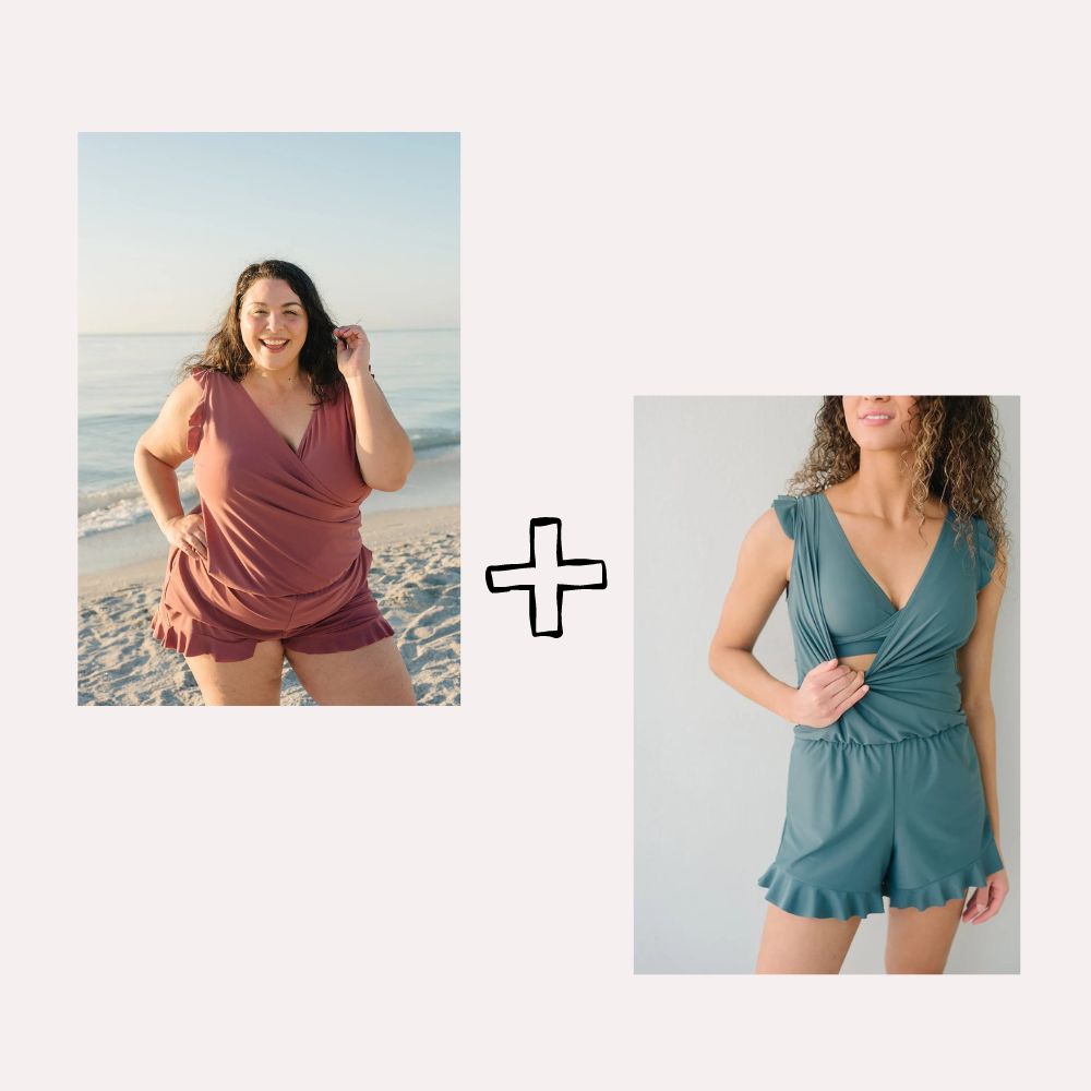 Stellwise LAST DAY 49% OFF🔥Built in bra and Leggings Swim Romper