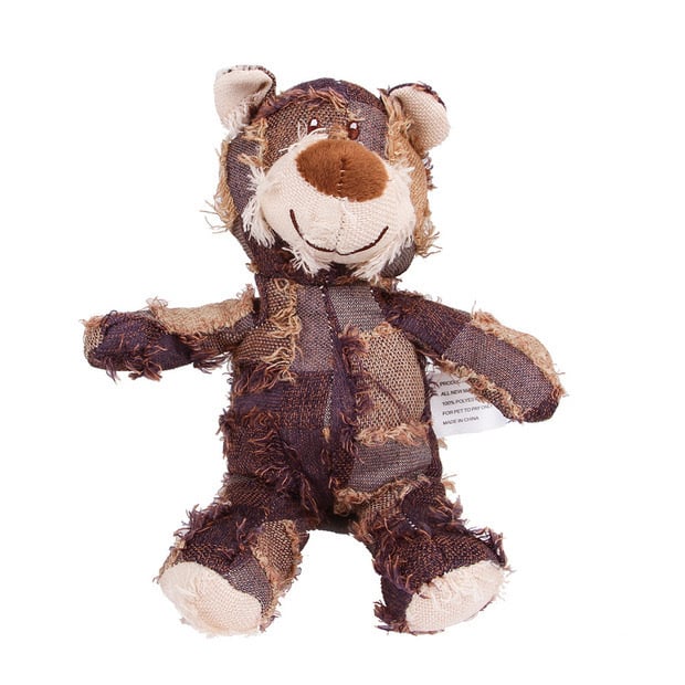 Indestructible Robust Teddy Bear Dog Toy - Training Interactive Play Dog Toys for Aggressive Chewers