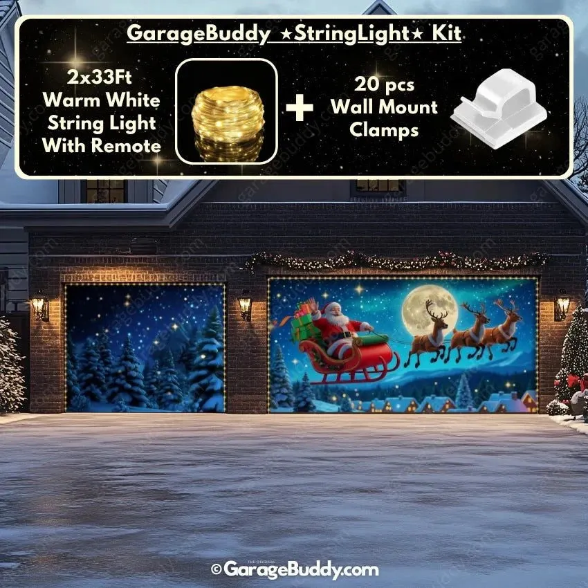 Garage Buddy | Santa's Flight | Christmas Garage Door Cover