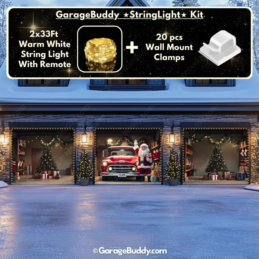 Garage Buddy | Santa's Garage | Christmas Garage Door Cover