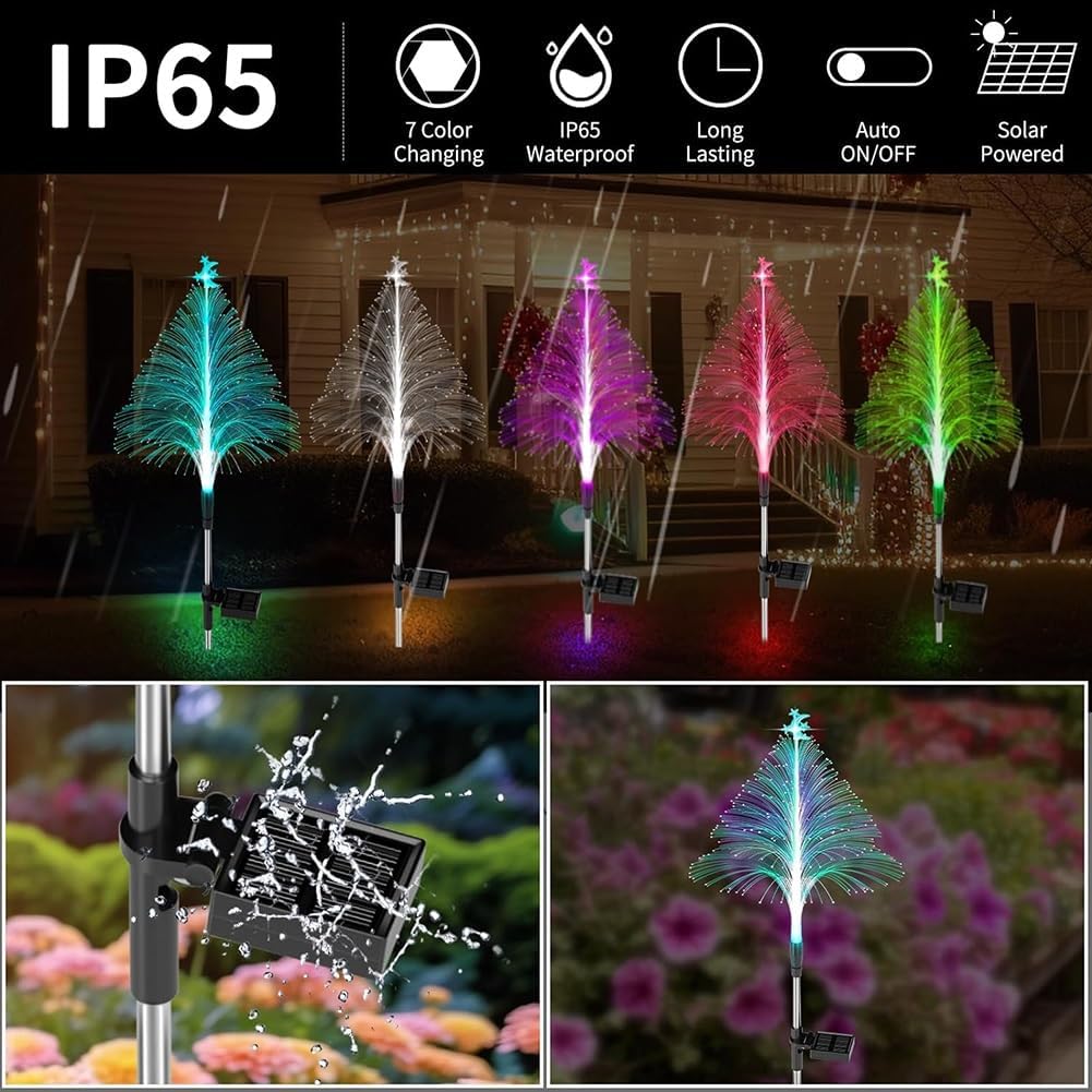 🔥Save more than 49% off - 🎄Multicolor Solar Powered Christmas Tree Lights🎄