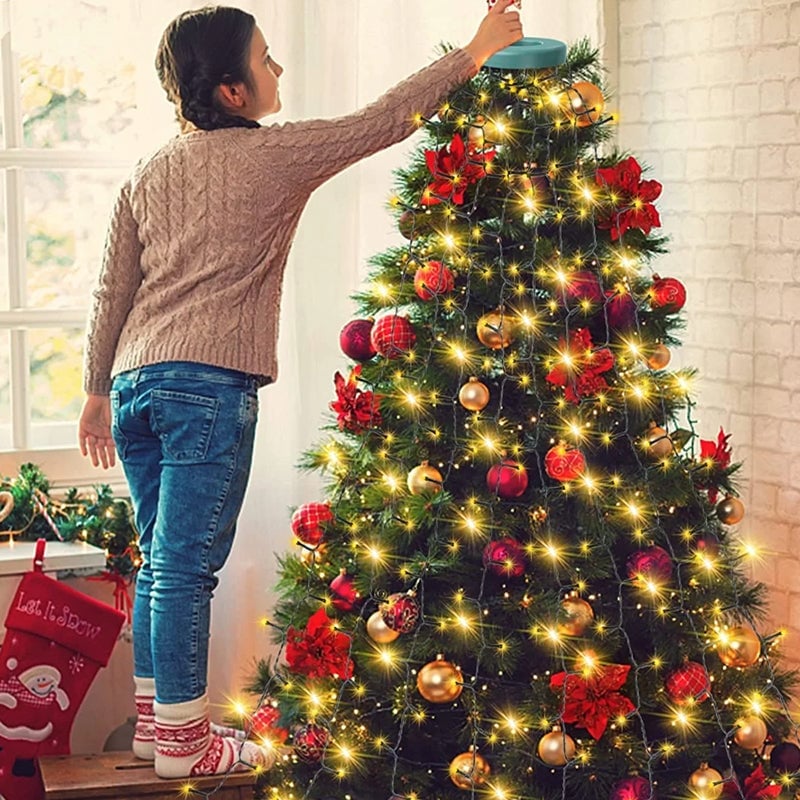 Christmas Tree Waterfall Lights with Ring🔥BUY 2 FREE SHIPPING