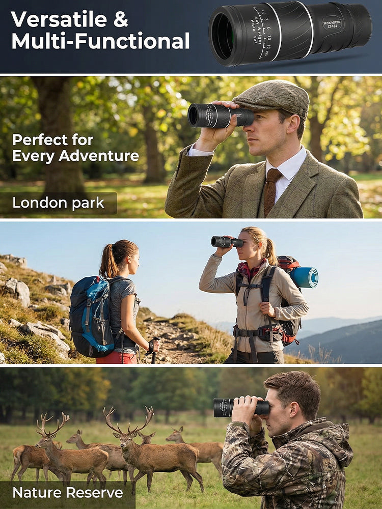 ⏳Last Chance! 50% OFF🔥Used by American Mountain Guides! 100x HD Monocular, IPX5 Waterproof & Fog-Proof🧭🔭