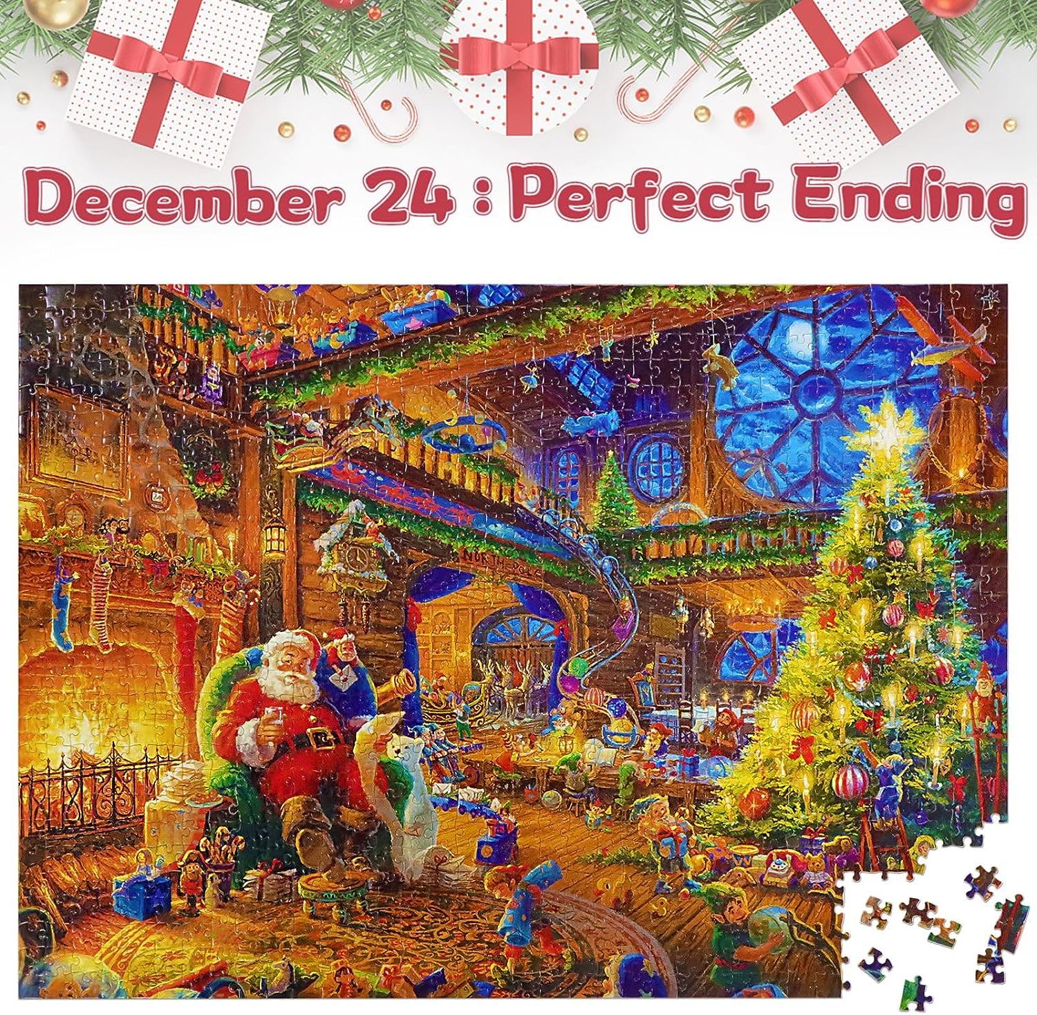 Awishday Advent Calendar Christmas Jigsaw Puzzles