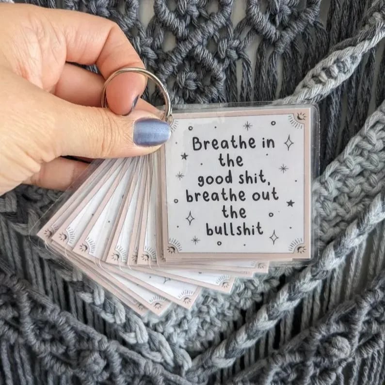 Sweary Keyring Affirmation Cards – A Daily Dose of Sass and Positivity! 🔑✨