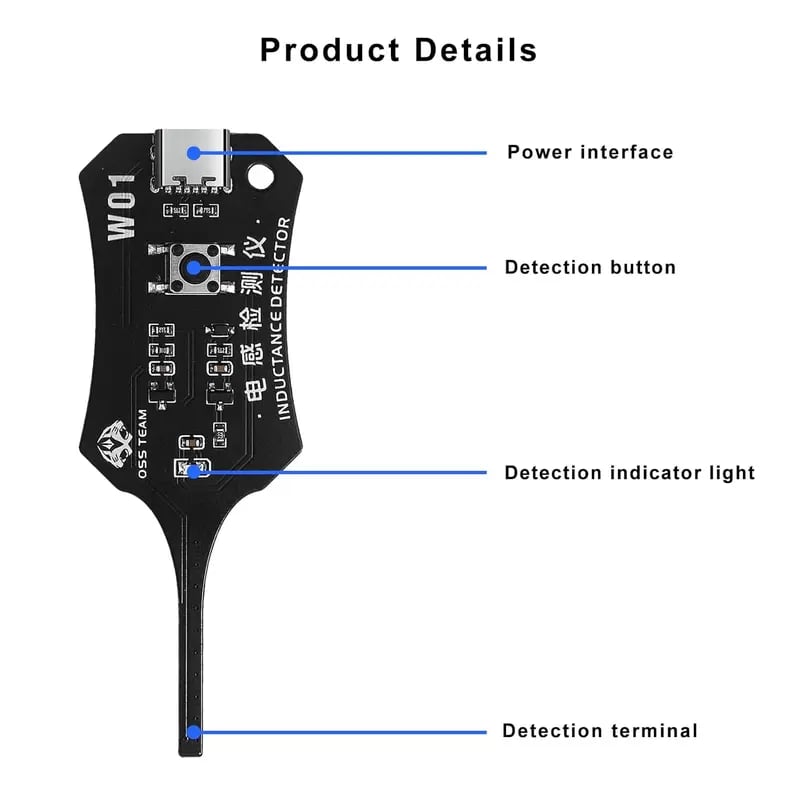 🚀 Type-C Inductor Tester: Professional Phone Motherboard Coil & Circuit Repair Tool