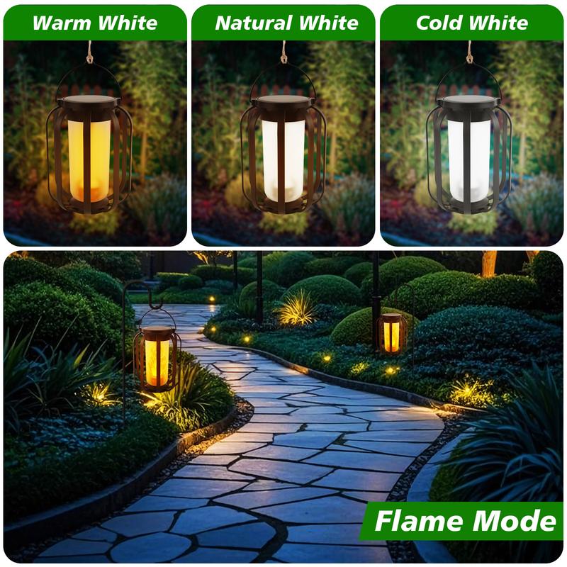 ⏰Historical Lowest Price: Save 49%-🔥Solar lantern outdoor light with base