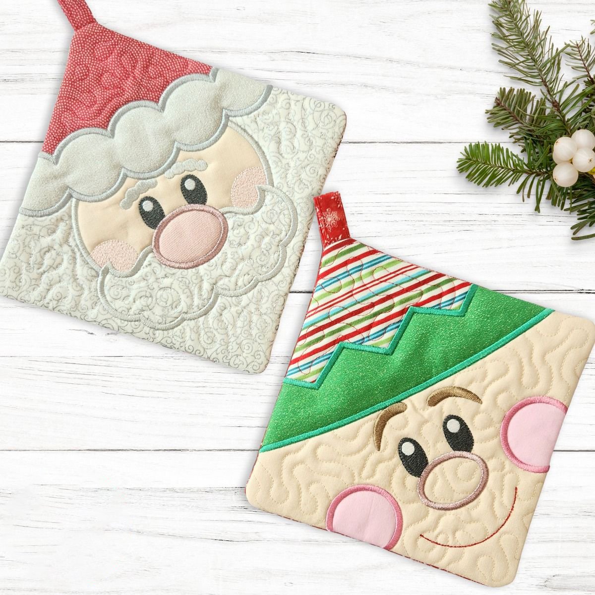 Christmas Face Potholders