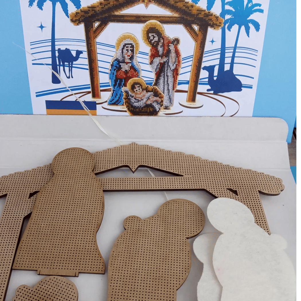 Nativity Scene DIY Bead Embroidery Kit