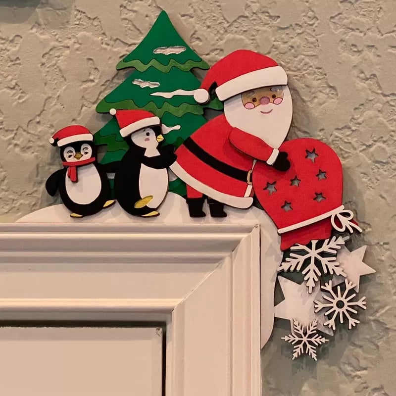 Economicalk🎄Christmas Sales 69% OFF-Handmde Christmas Door Frame Decoration