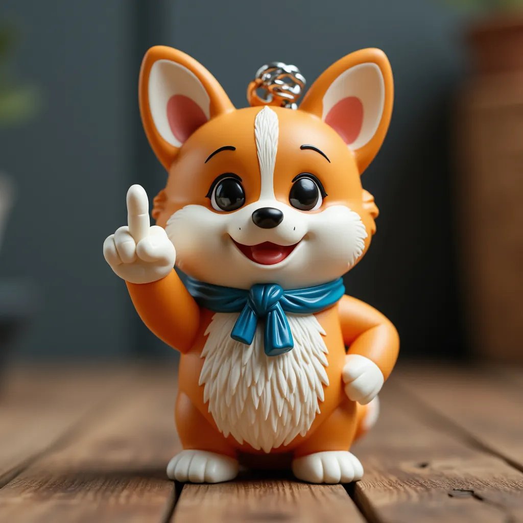 🔥LAST DAY SALE 49% OFF 🐶Funny Middle Finger Dog Keychain (BUY 3 GET 1 FREE)