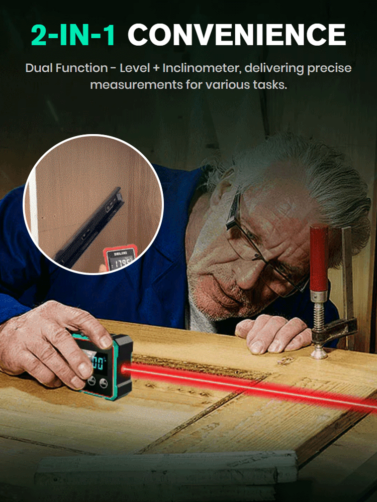 🔥Uo To 60% OFF🔥Digital Laser Angle Finder Protractor Tool