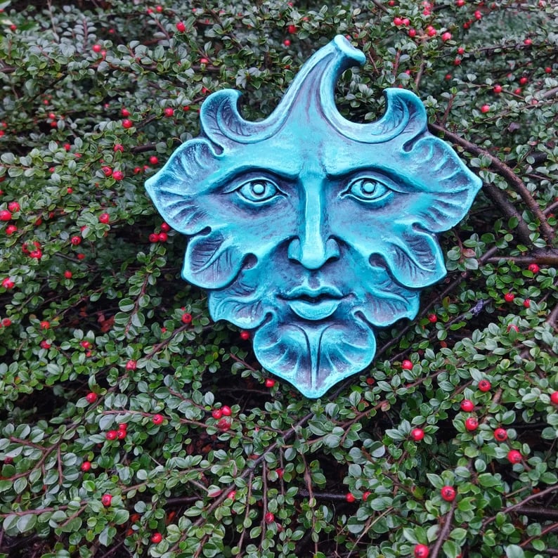 ☘️Green Leaf Man wall art sculpture home garden decoration