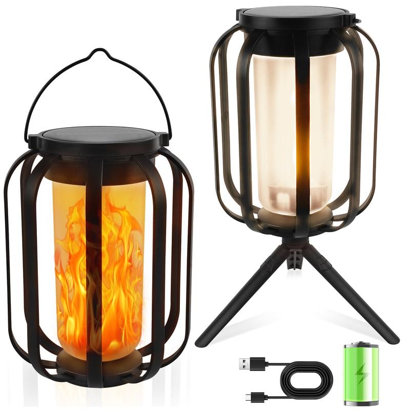 ⏰Historical Lowest Price: Save 49%-🔥Solar lantern outdoor light with base