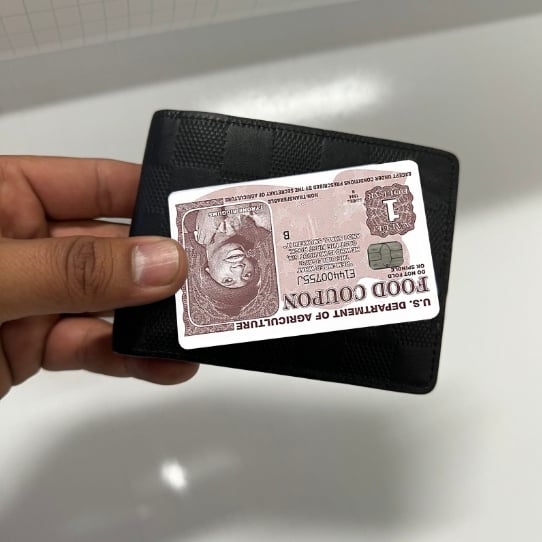Tyrone Biggums themed credit card stickers