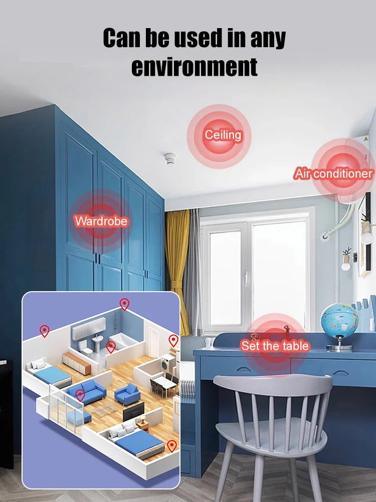 [Upgraded ultra-invisible] No-plug camera