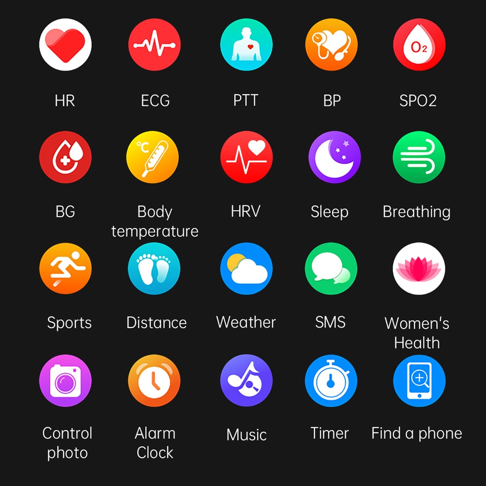 Libiyi Non-Invasive Blood Glucose Test Smartwatch (Only For Reference. Cannot Replace Actual Medical Test Kits)