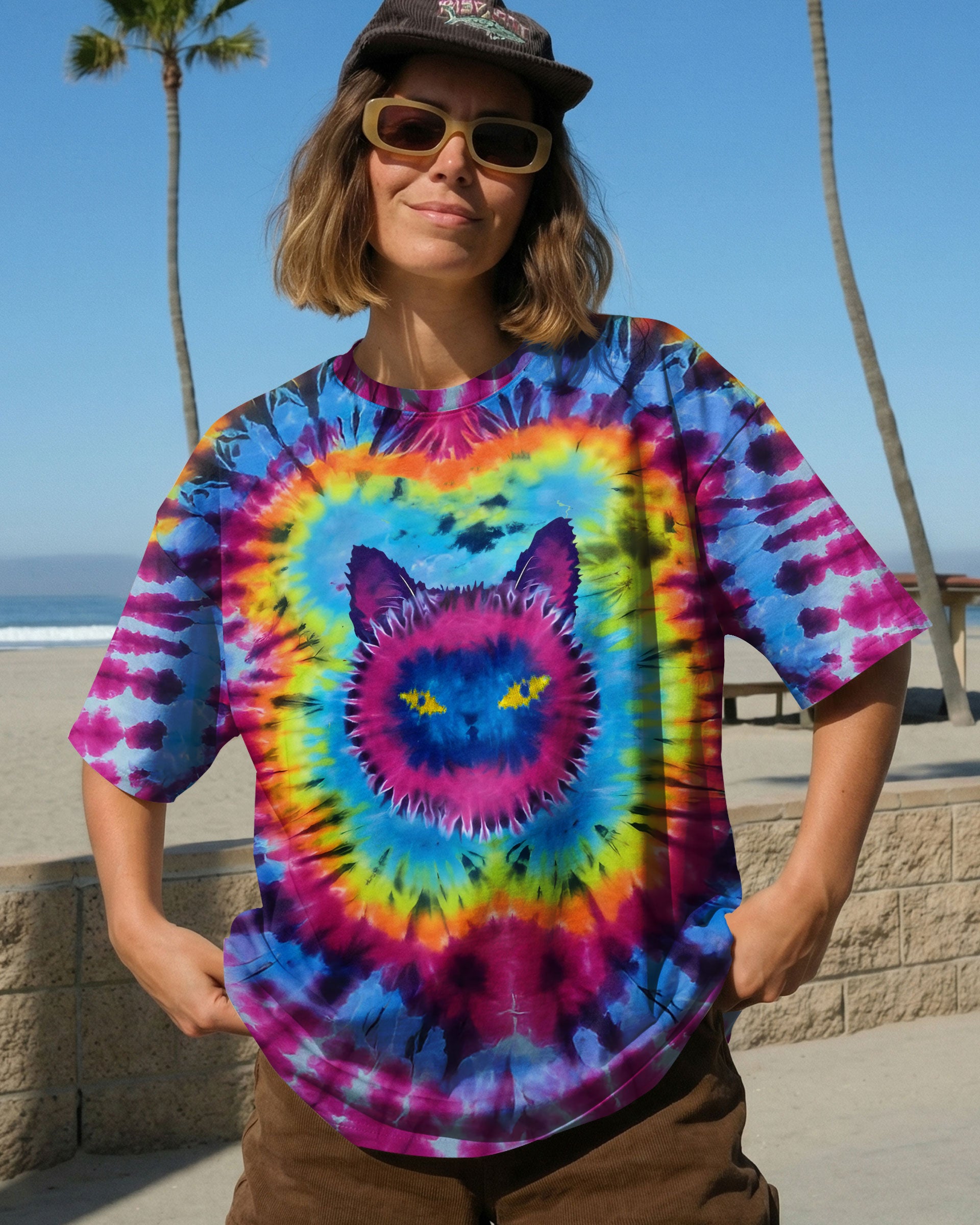 CAT TIE DYE ALL OVER PRINT - TLTW1512253