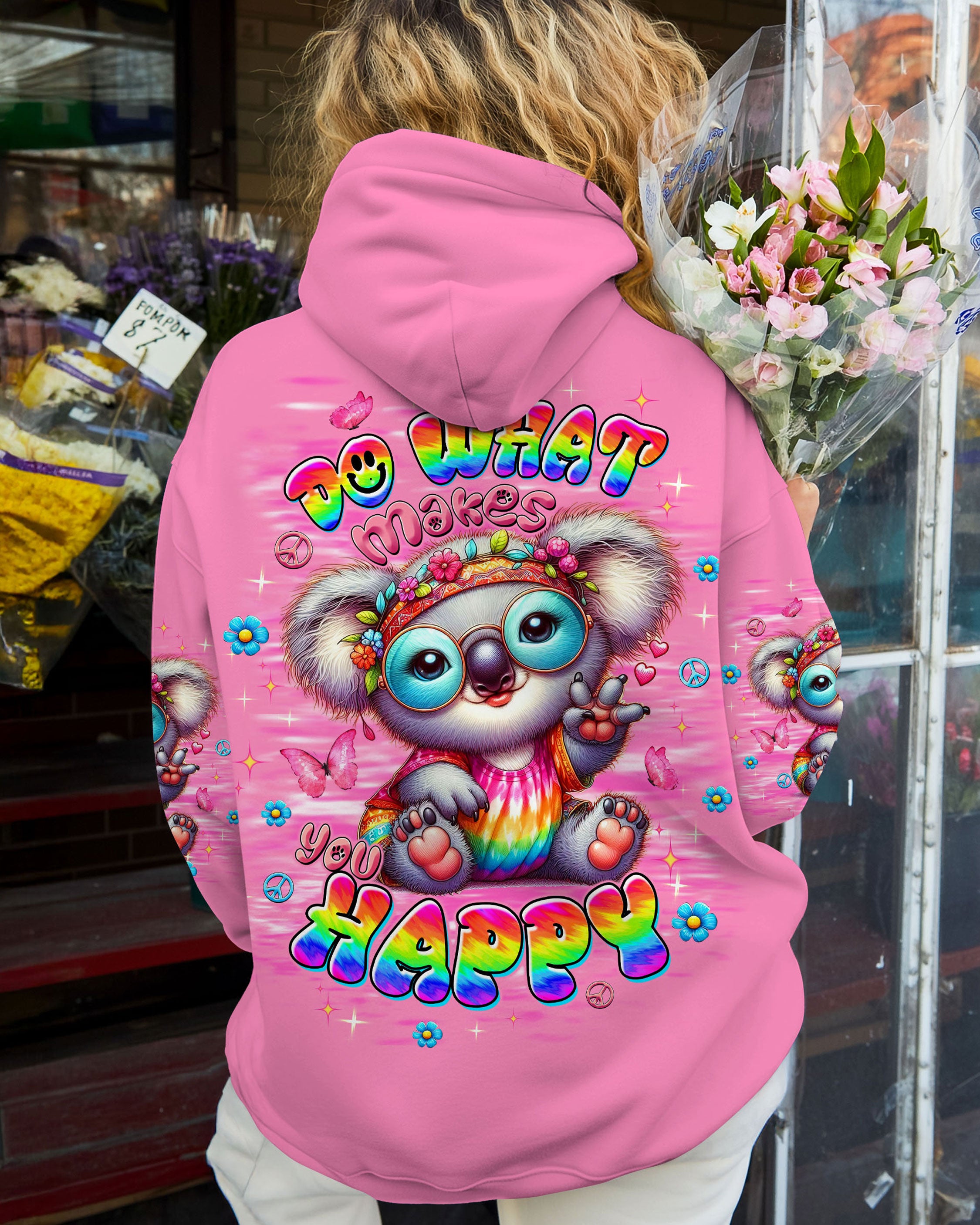 DO WHAT MAKES YOU HAPPY KOALA ALL OVER PRINT  - TLTW2708253