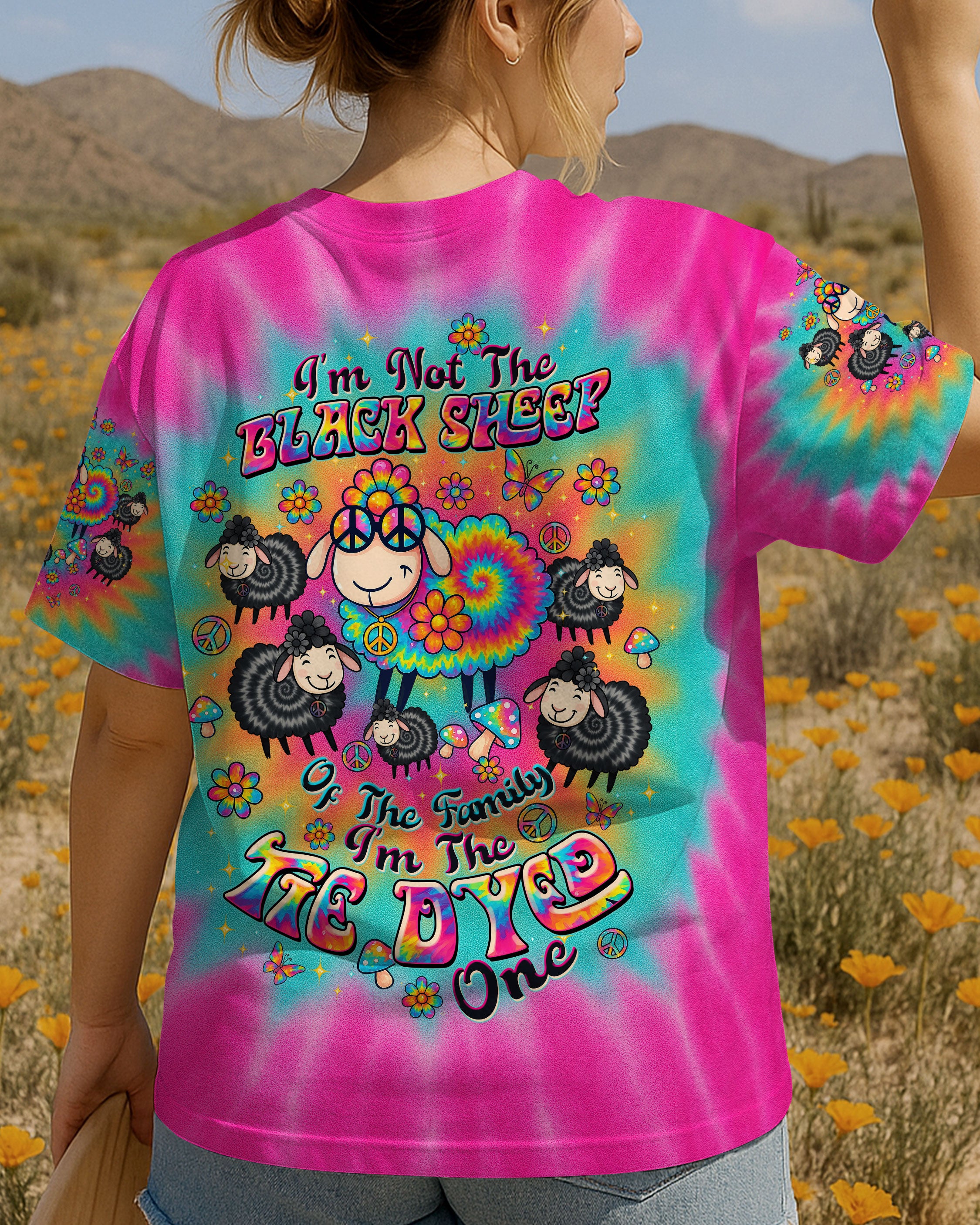 I'M NOT THE BLACK SHEEP TIE DYE ALL OVER PRINT  - TLTW1209254