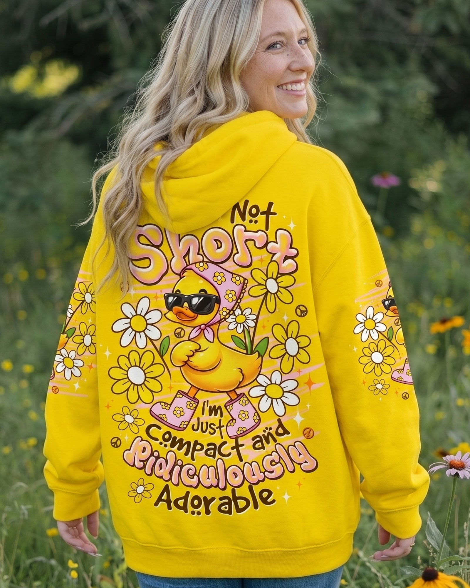 I'M NOT SHORT DUCK  ALL OVER PRINT - TLTW1107263