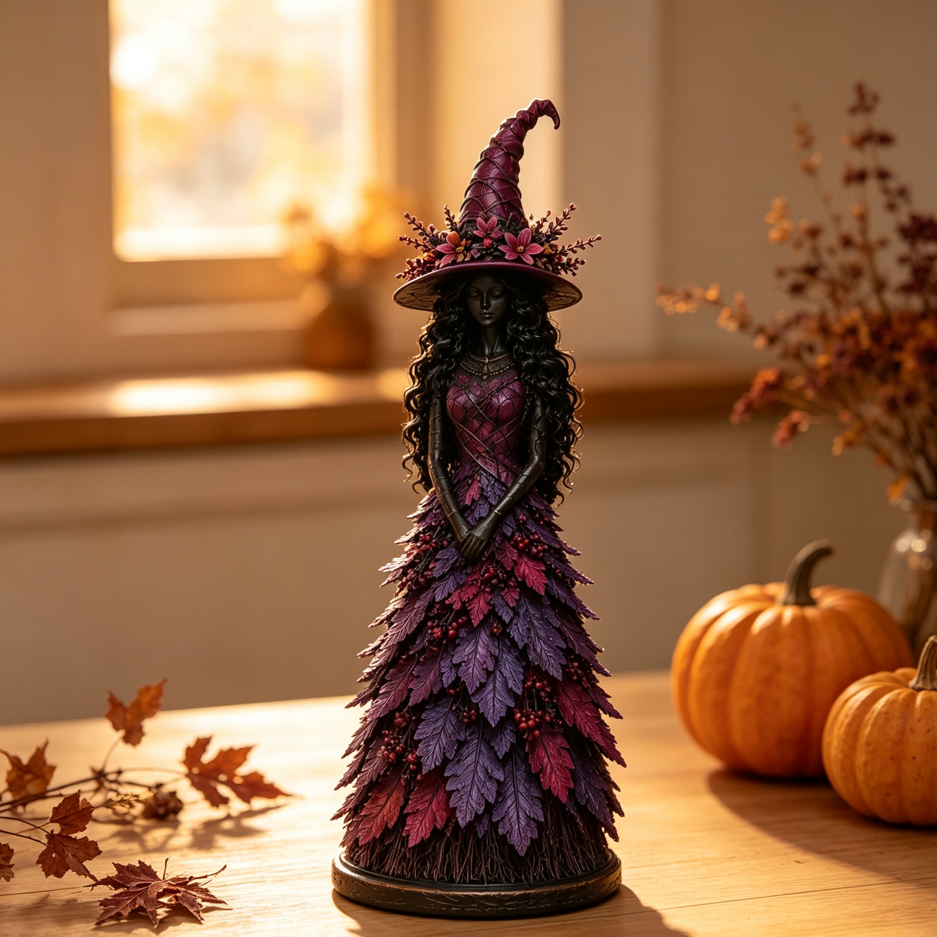 🔥LAST DAY 50% OFF - 🧙‍♀️Enchanted Autumn Witch Figurine (📦Buy 2 Free Shipping)