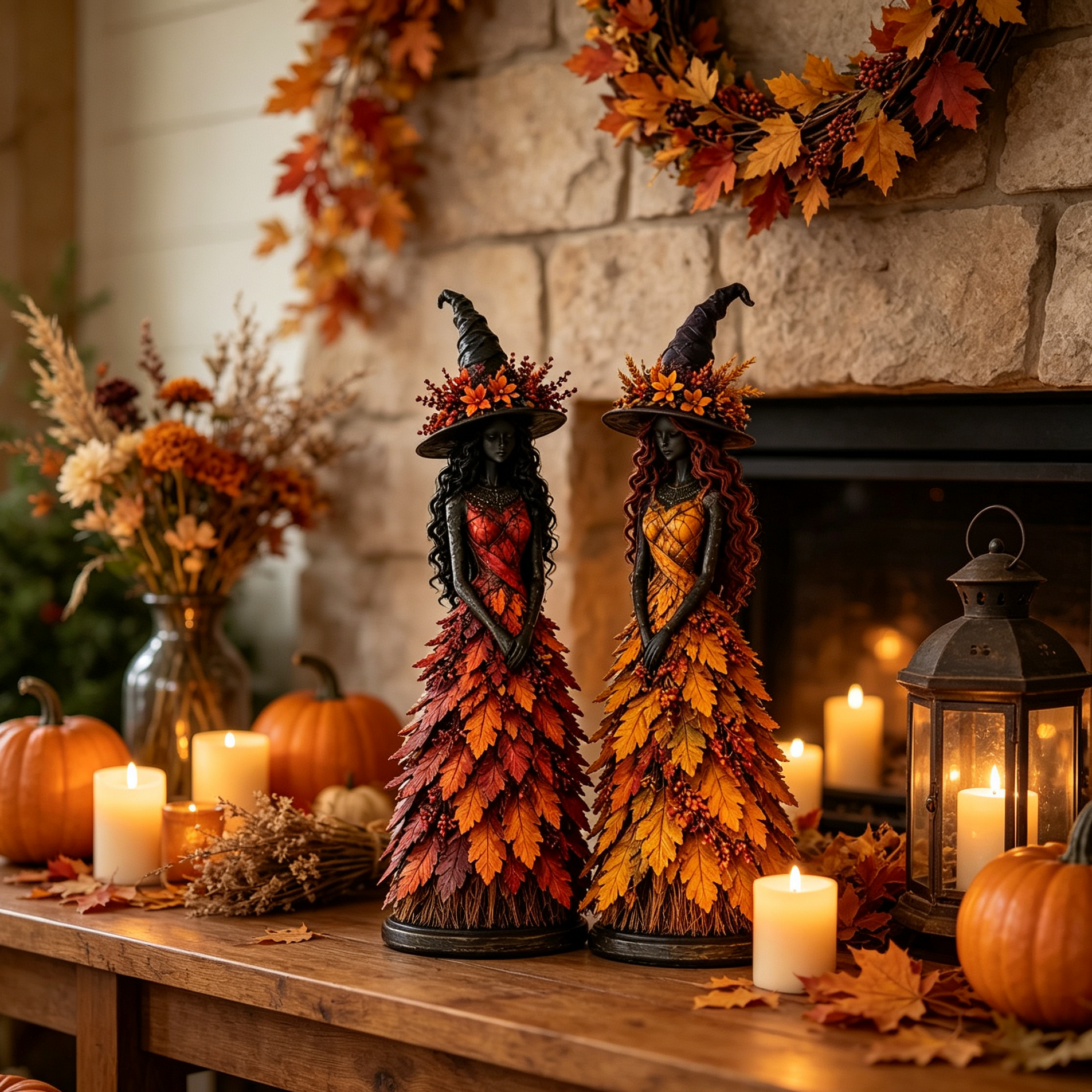 🔥LAST DAY 50% OFF - 🧙‍♀️Enchanted Autumn Witch Figurine (📦Buy 2 Free Shipping)