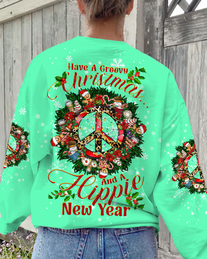 HAVE A GROOVY CHRISTMAS PEACE ALL OVER PRINT - TLTW0709235