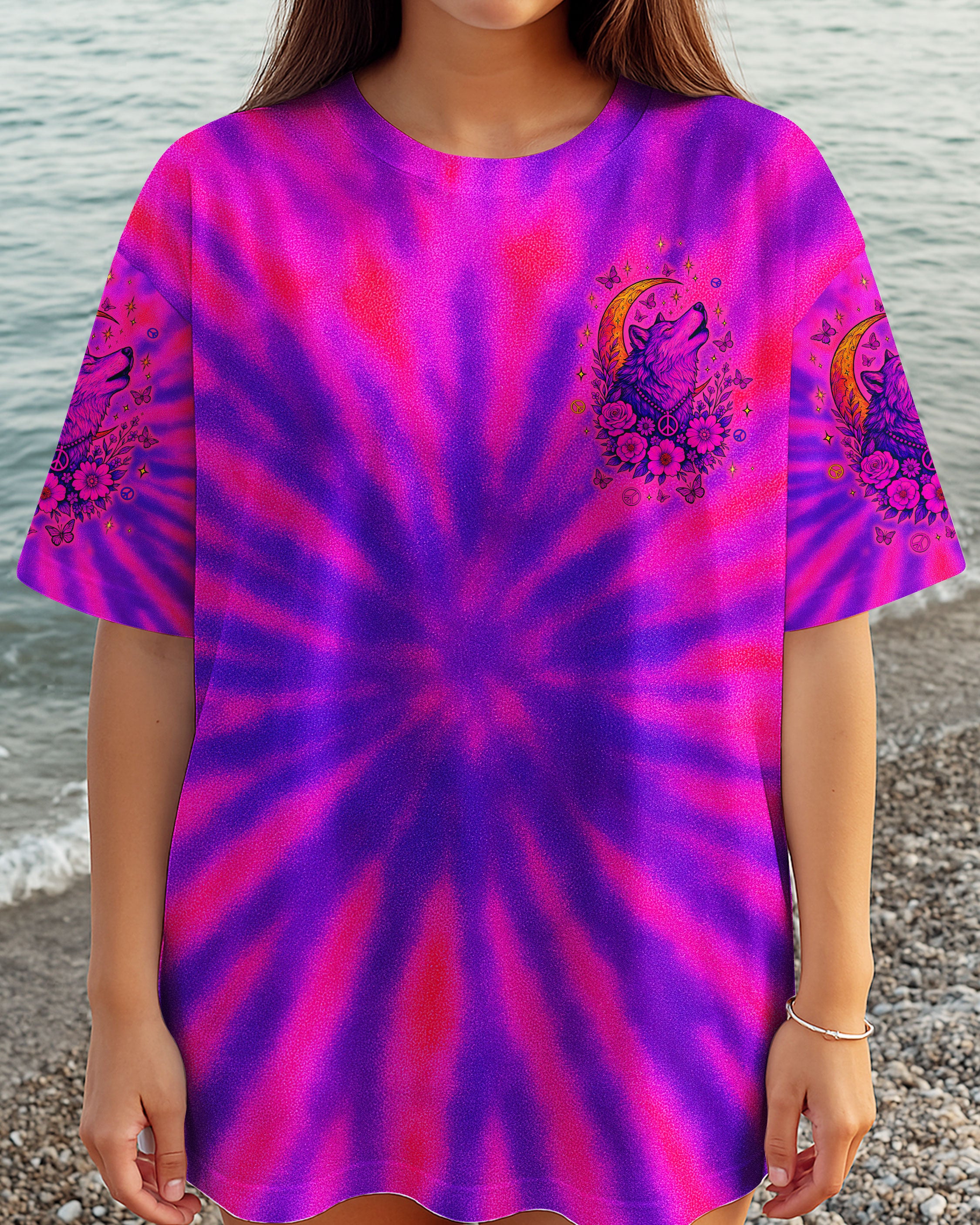 SPIRIT OF A WOLF TIE DYE ALL OVER PRINT - TLTW1107254