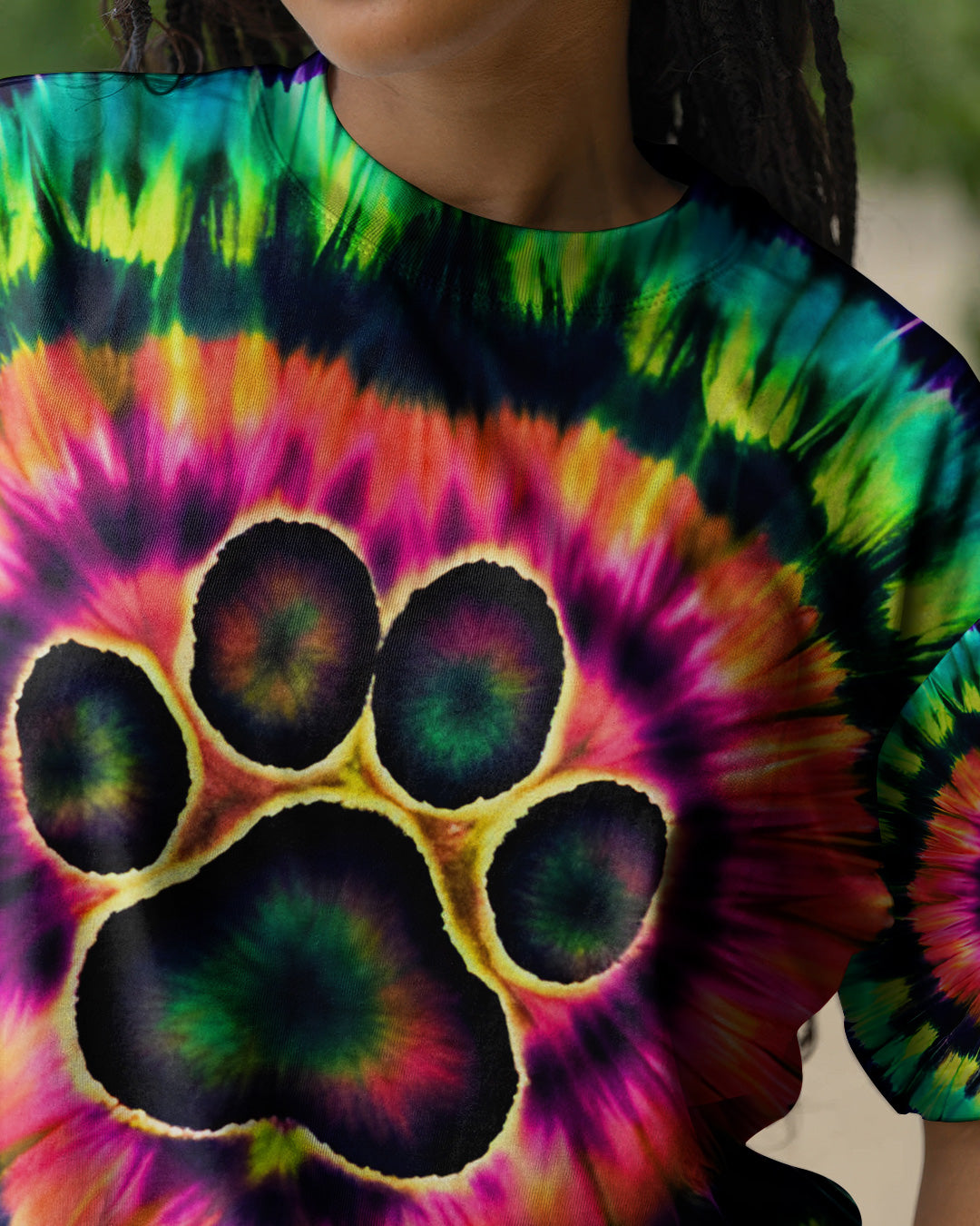 NEON COLORFUL PAW ALL OVER PRINT - TYQY2502261