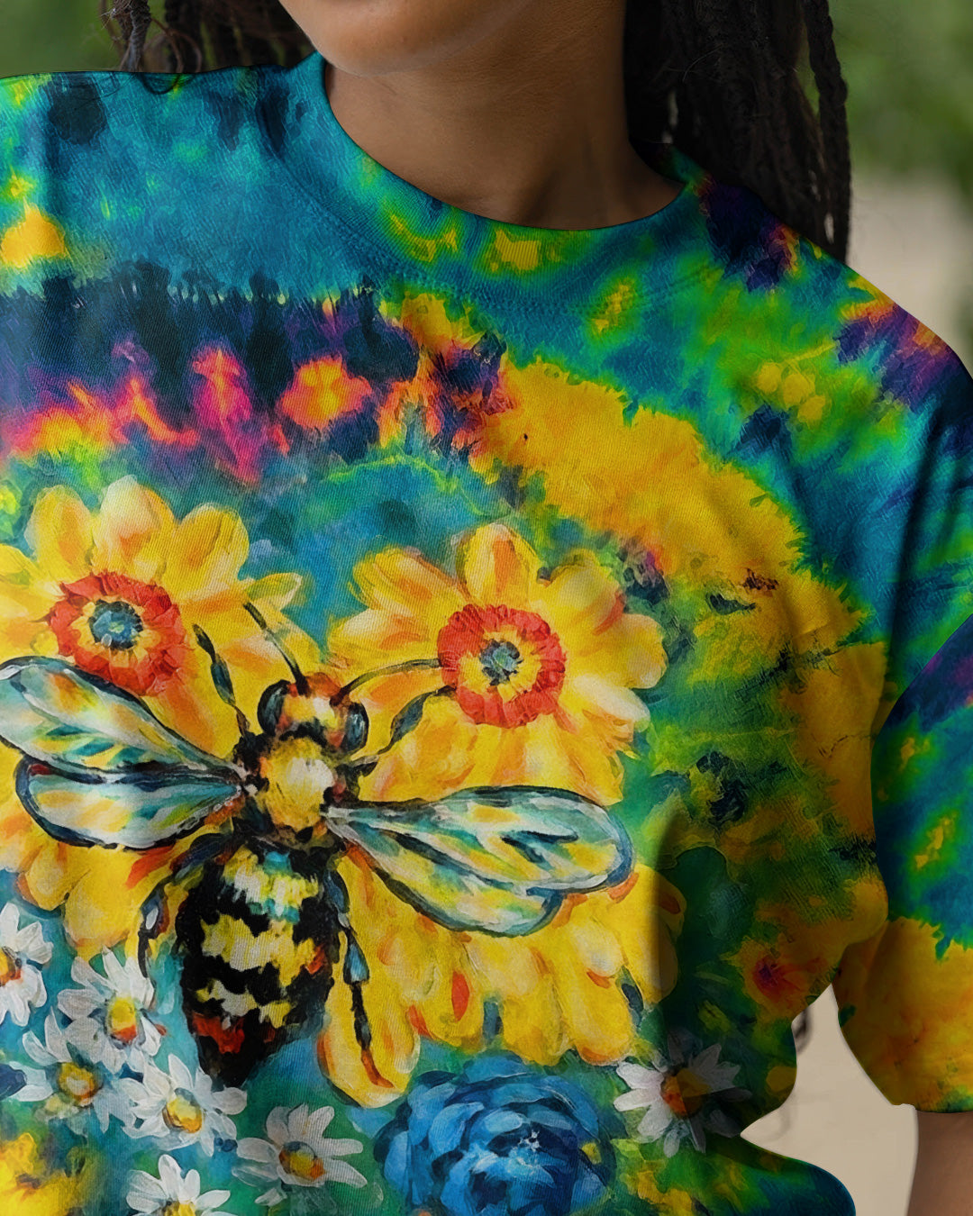 SUNFLOWER BEE WISDOM ALL OVER PRINT - RI2703261