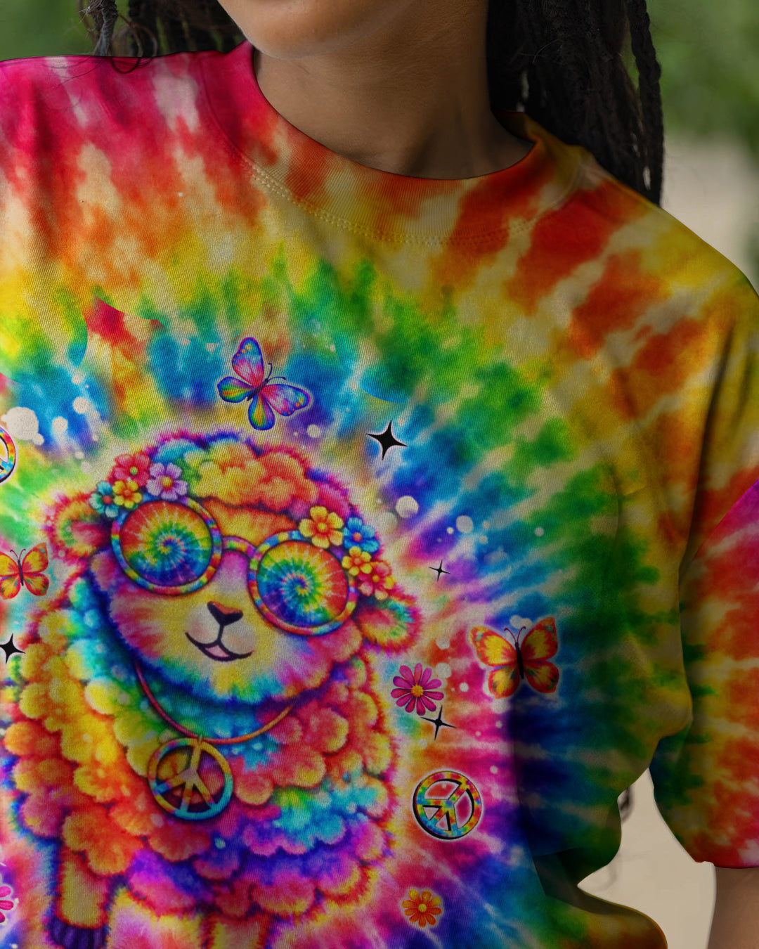 I'M NOT THE BLACK SHEEP COLORFUL SWIRL ALL OVER PRINT  - TLHN2703263