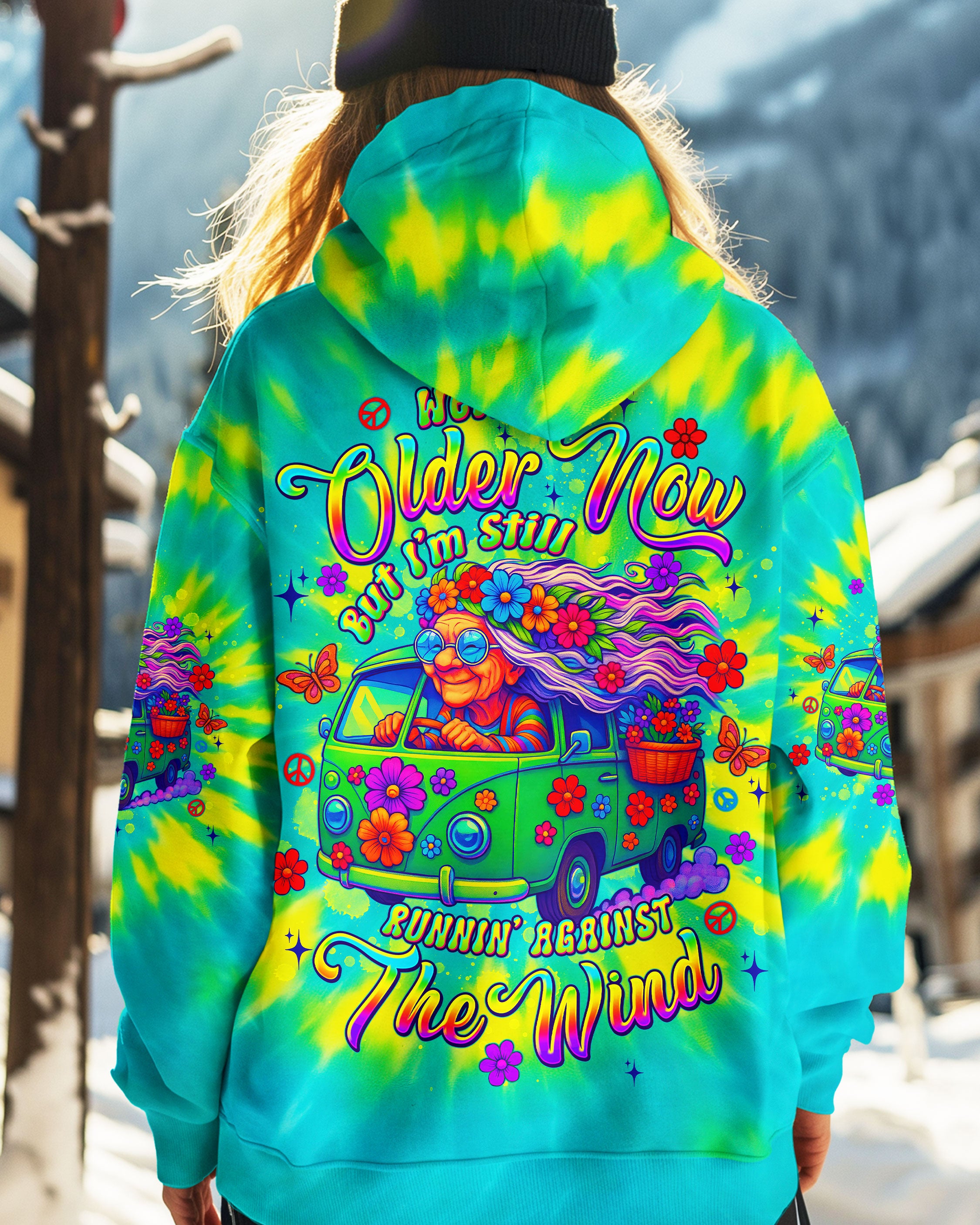 RUNNING AGAINST THE WIND TIE DYE BUS ALL OVER PRINT - TLTW1806254