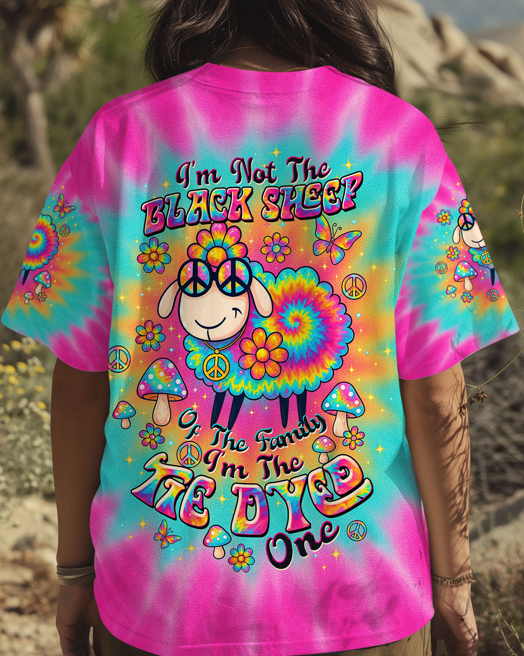 I'M NOT THE BLACK SHEEP TIE DYE ALL OVER PRINT - TLTW2006254