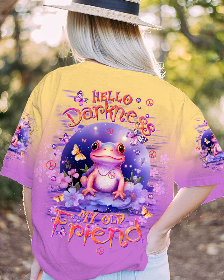 HELLO DARKNESS MY OLD FRIEND FROG ALL OVER PRINT - TLTW0612235