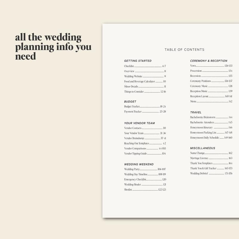 🔥LAST DAY 49% OFF - 📒✨Wedding Planner