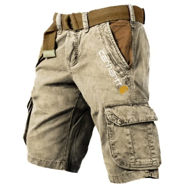 Visenoya Men's Multiple Pockets Wear-Resistant Cargo Shorts