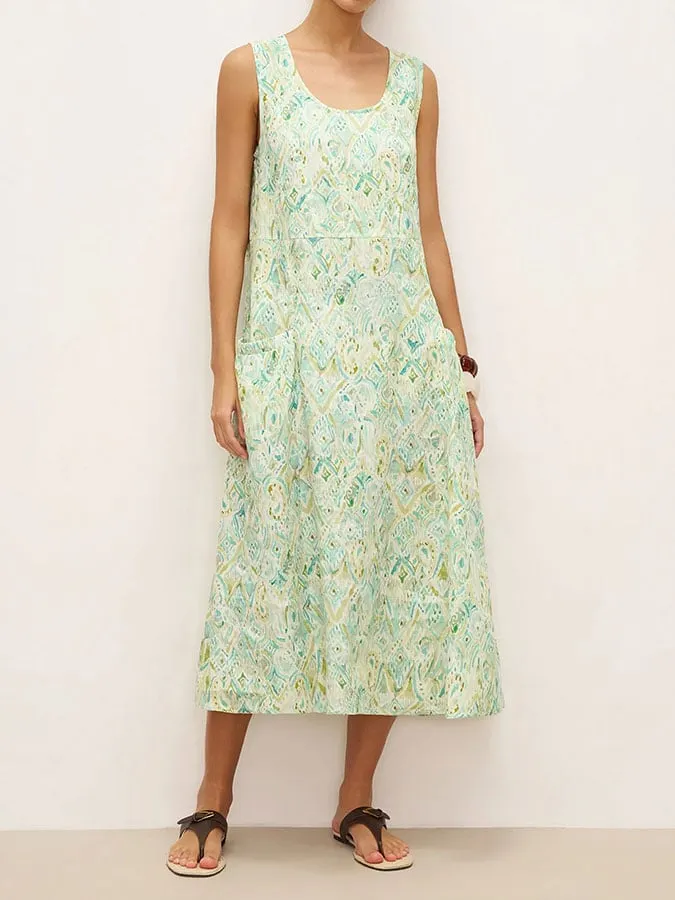 Women's Spring Summer Geometric Holiday Dress