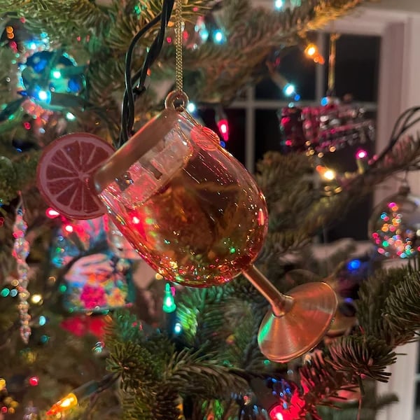 🔥Last 4 hours 57% OFF -🥃Whiskey Cocktail Christmas Ornament