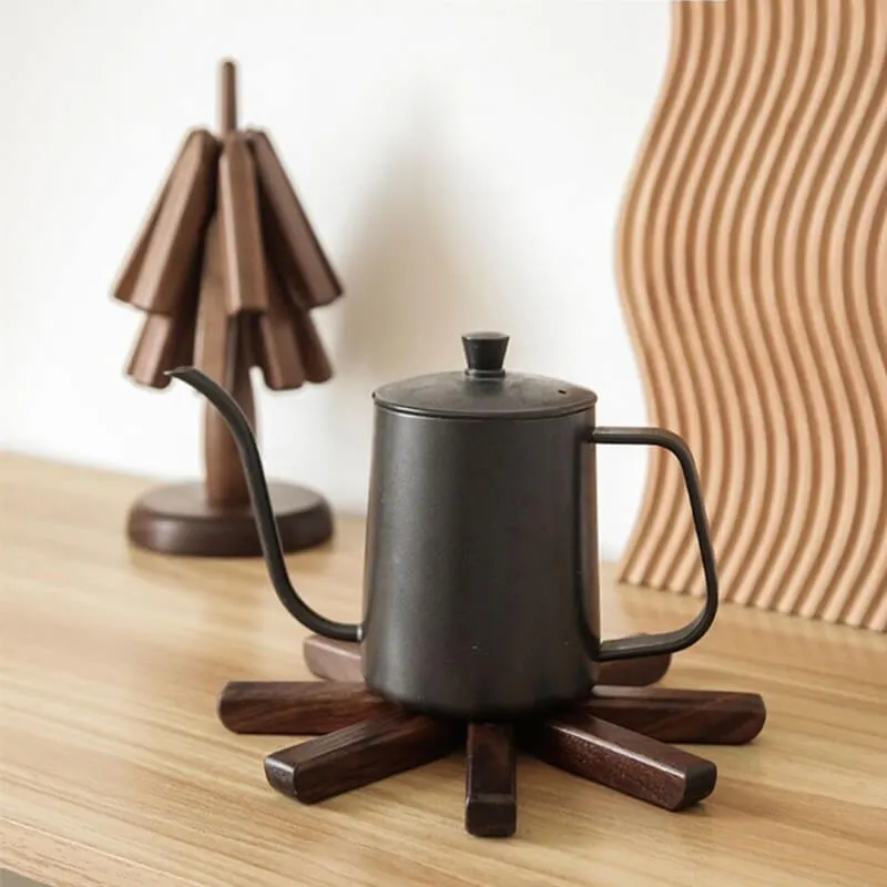 Artistic Walnut Tree Table Mat Set