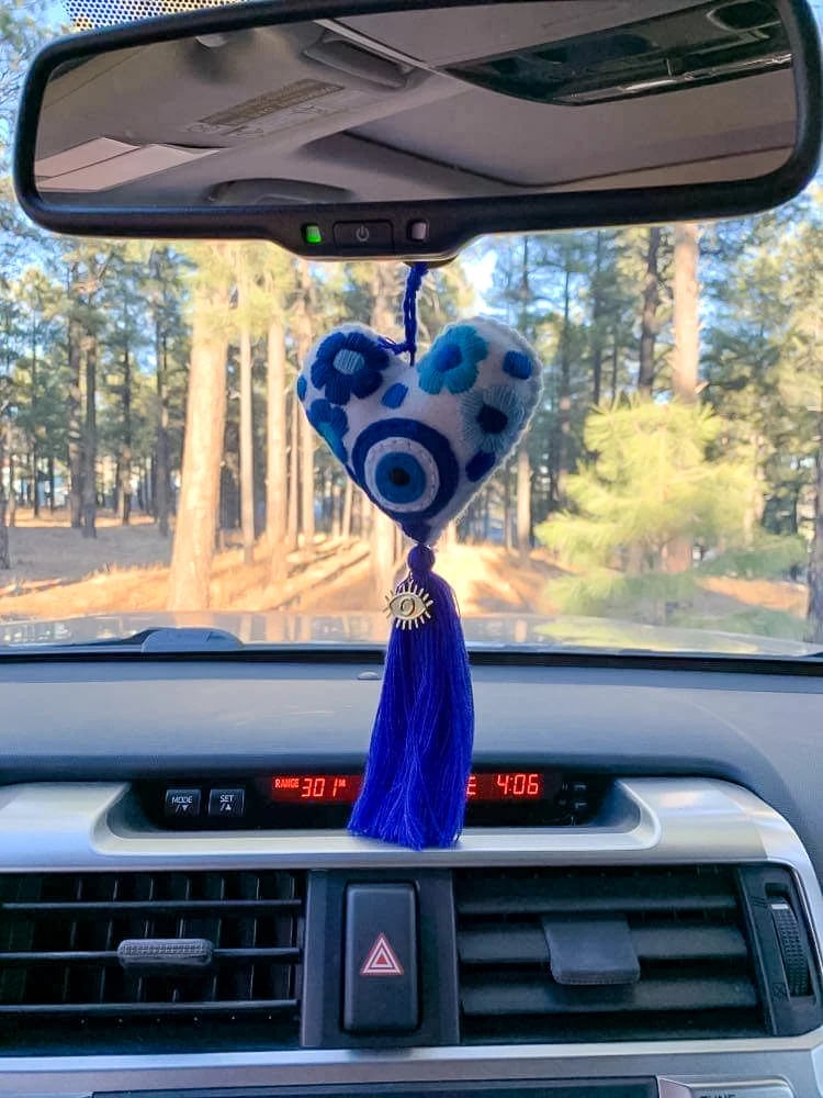 Evil eye heart embroidered tassel🎅Best Christmas Gift