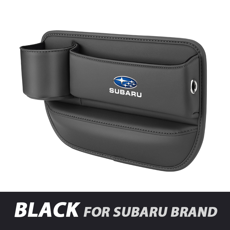 Azemov📣50% OFF Hot Sale! 🔥Exclusive Logo Leather Car Seat Storage Box With Water Cup Holder
