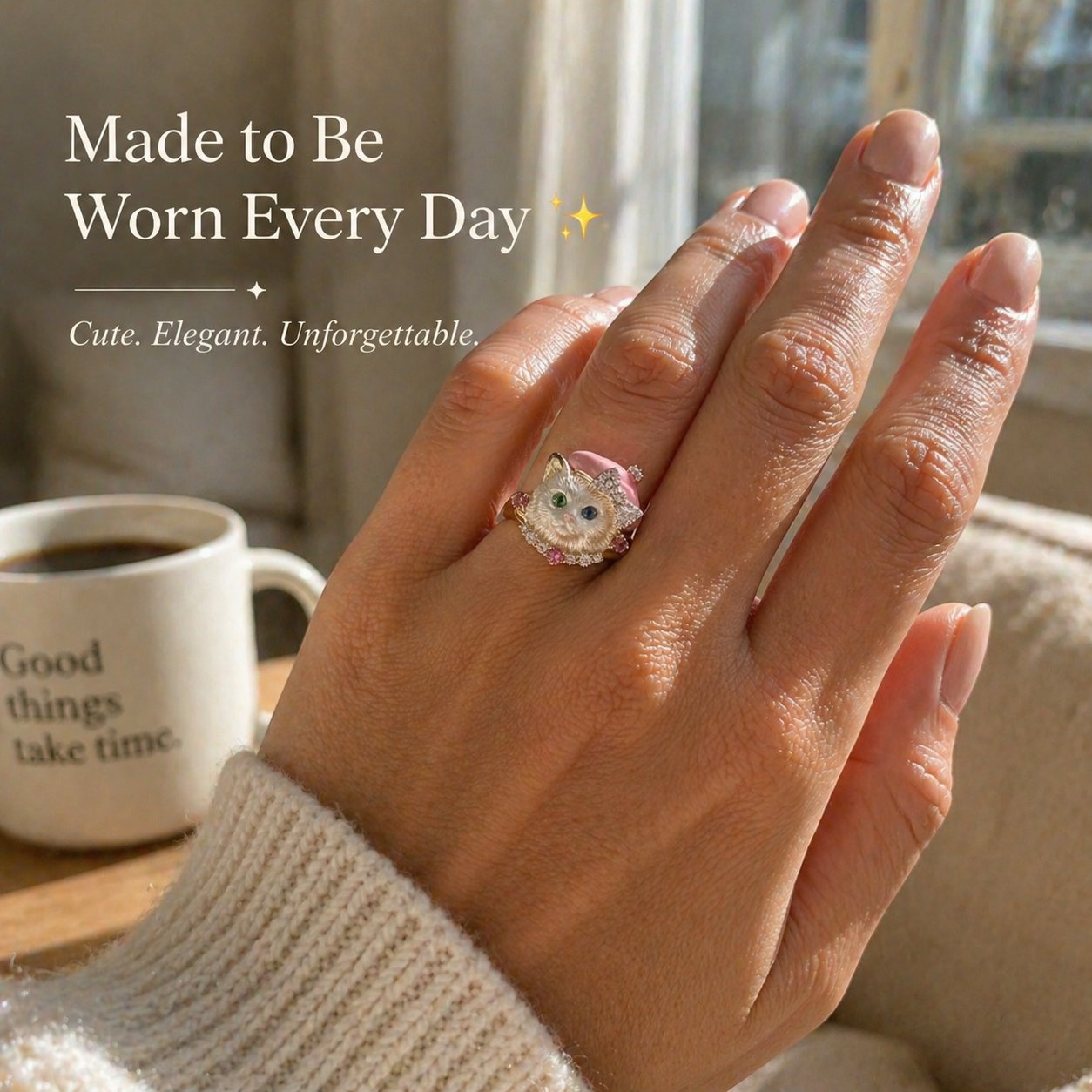 🔥Last Day 50% OFF 🐱Cute Cat Ring💍