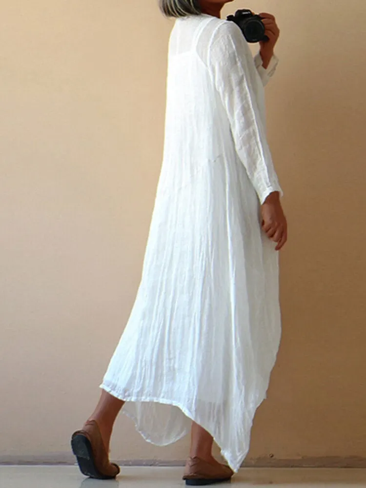 Women's Casual Loose Cotton Dress