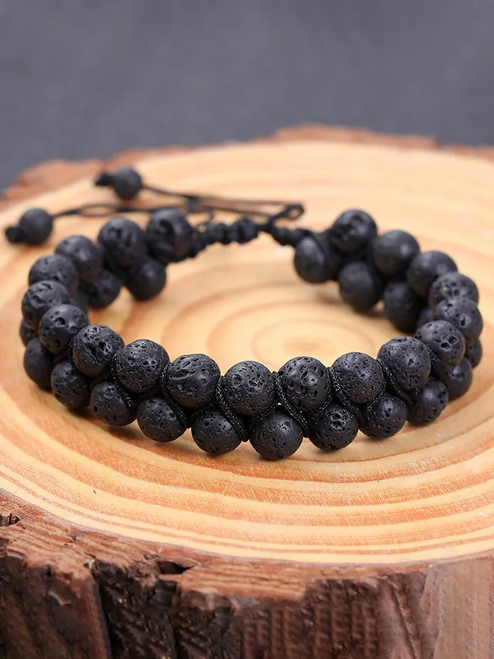 Vintage Multiple Rows Beaded   Protection Bracelet