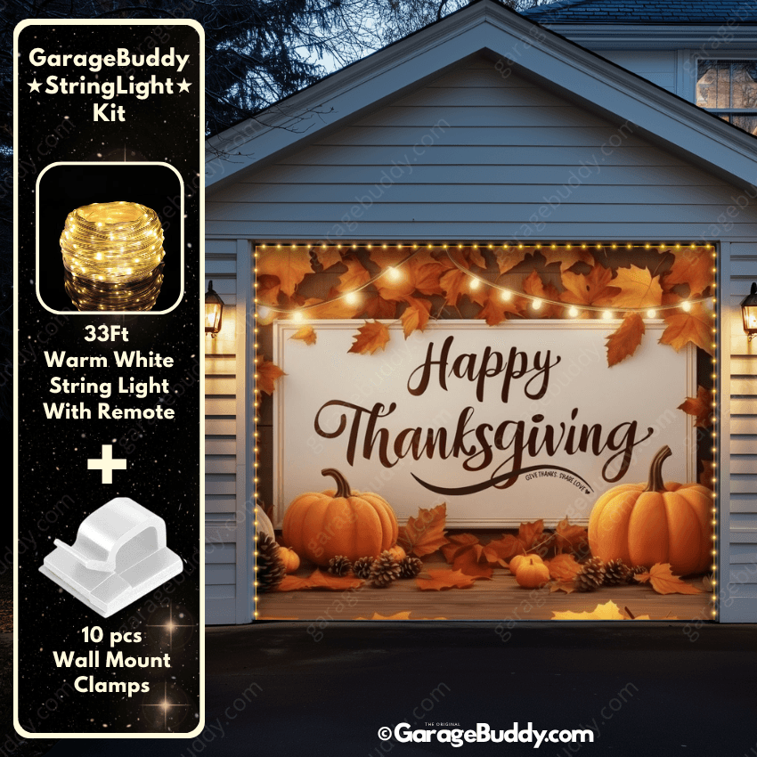 Garage Buddy | Happy Thanksgiving (B) | Festive Garage Door Cover